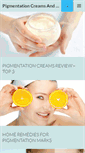 Mobile Screenshot of pigmentationcreams.com